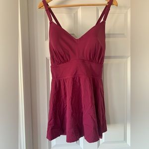 EUC fuchsia tankini top